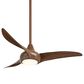 Minka-Aire Light Wave 44" Ceiling Fan with LED Light in Distressed Koa, , large
