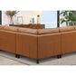 Hydeline Bella 4 Piece Leather Sectional in Cognac, , large