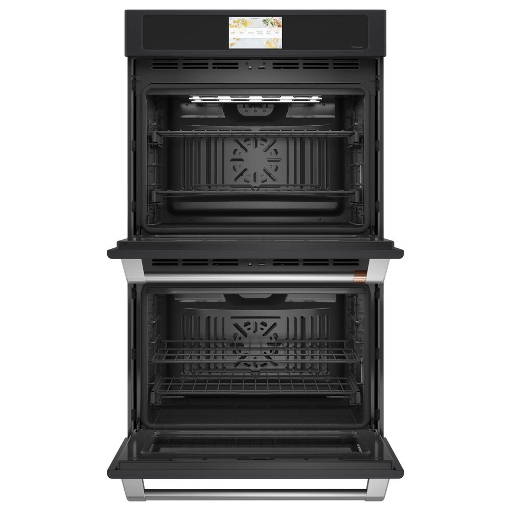 Cafe 30 &quot; Smart Built-In Convection Double Wall Oven in Matte Black, , large