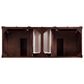 James Martin Vanities Brittany 60" Double Bathroom Vanity in Burnished Mahogany with 3 cm Parisien Bleu Quartz Top and Rectangular Sinks, , large