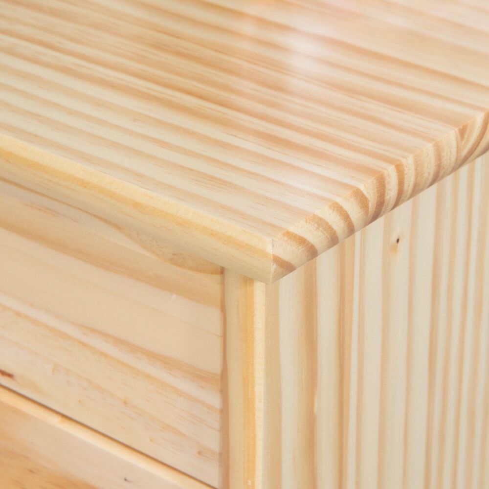 Linon Home Decor Cary 8-Drawer Rolling Cart in Natural, , large