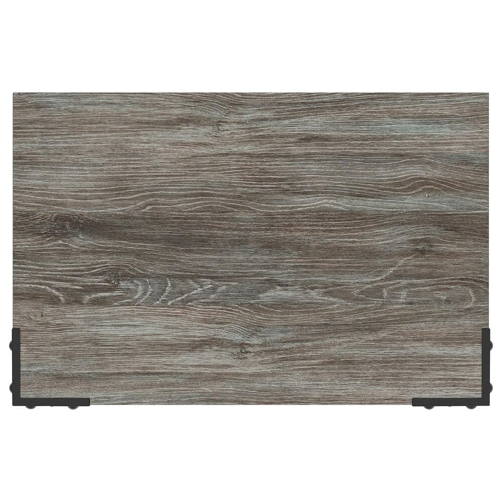 Ashley Frandern 5-Piece Twin Panel Storage Bedroom Set in Rustic Warm Gray, , large