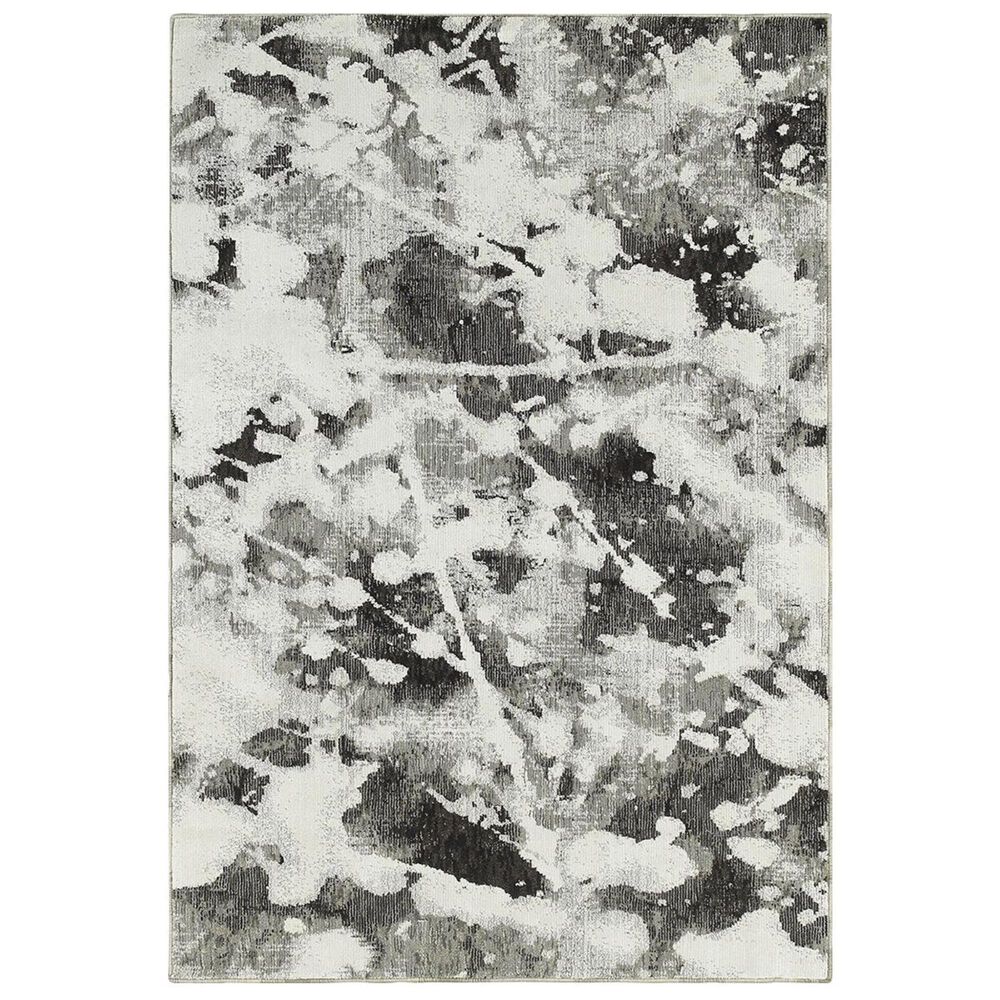 Oriental Weavers Evolution 8035B 8"6" x 11"7" Charcoal Area Rug, , large