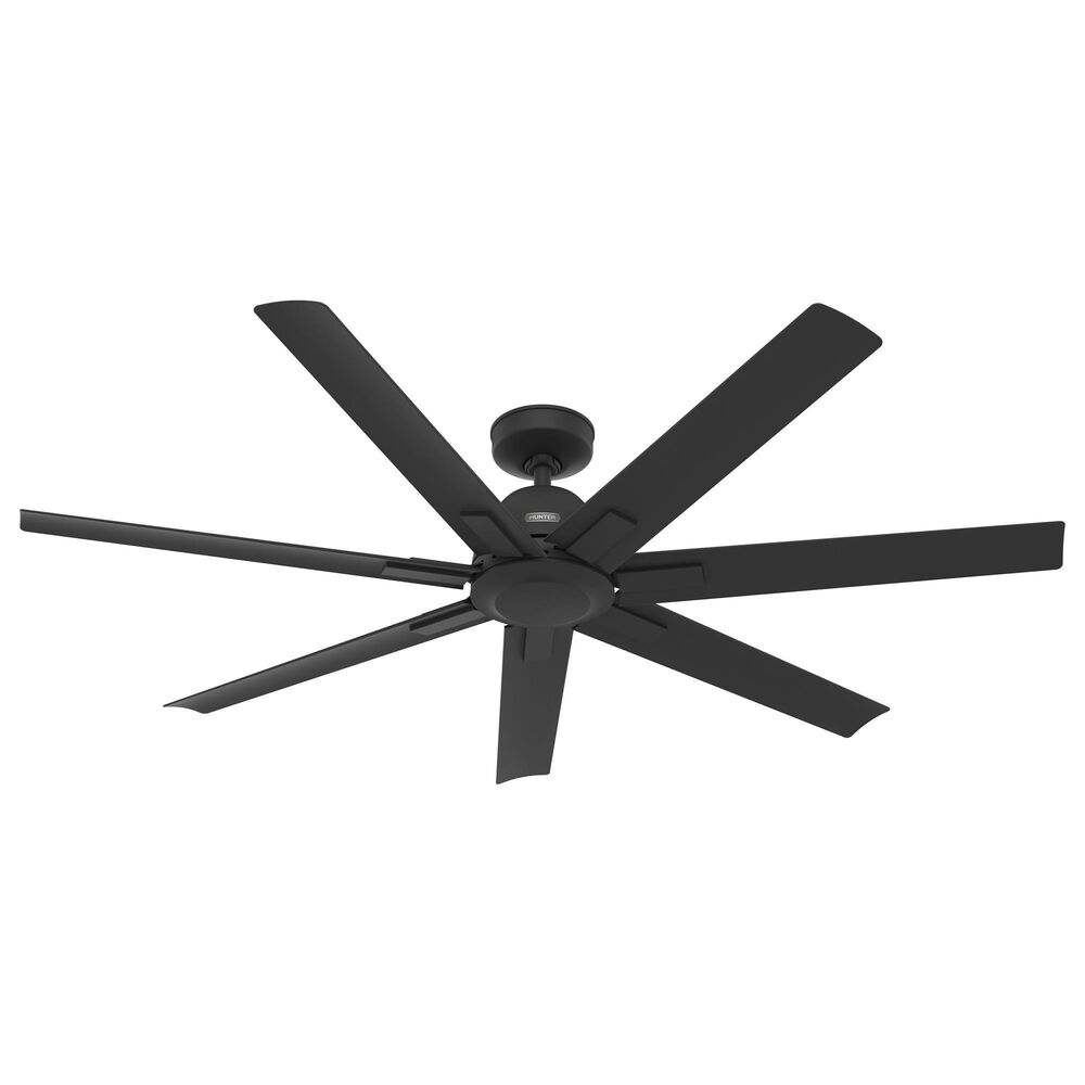 Hunter Downtown 60" Outdoor Ceiling Fan in Matte Black, , large
