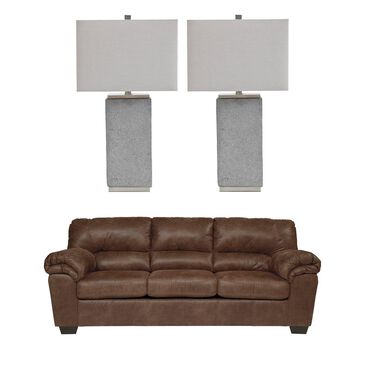 Signature Design by Ashley Sofa and Pair of Lamps, , large