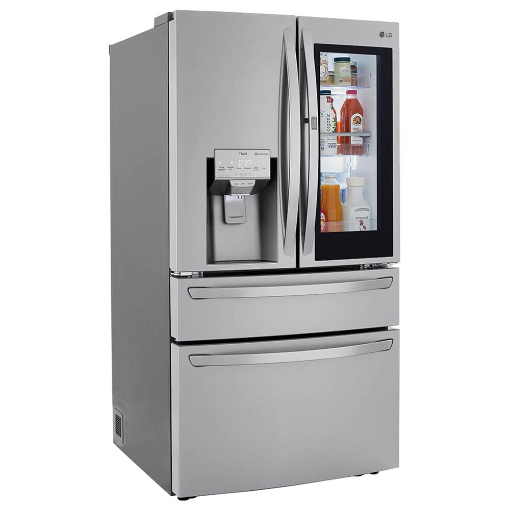 LG 2-Piece Kitchen Package with 22.3 Cu. Ft 4-Door French Door Refrigerator and Single Door Freezer in Stainless Steel, , large