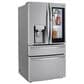 LG 2-Piece Kitchen Package with 22.3 Cu. Ft 4-Door French Door Refrigerator and Single Door Freezer in Stainless Steel, , large