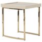 Vista Haus Lisbon End Table in Silken Matte Cream, , large