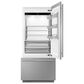 SMEG 19.64 Cu. Ft. Built-In Bottom Mount Refrigerator with Right Hinge in Stainless Steel, , large