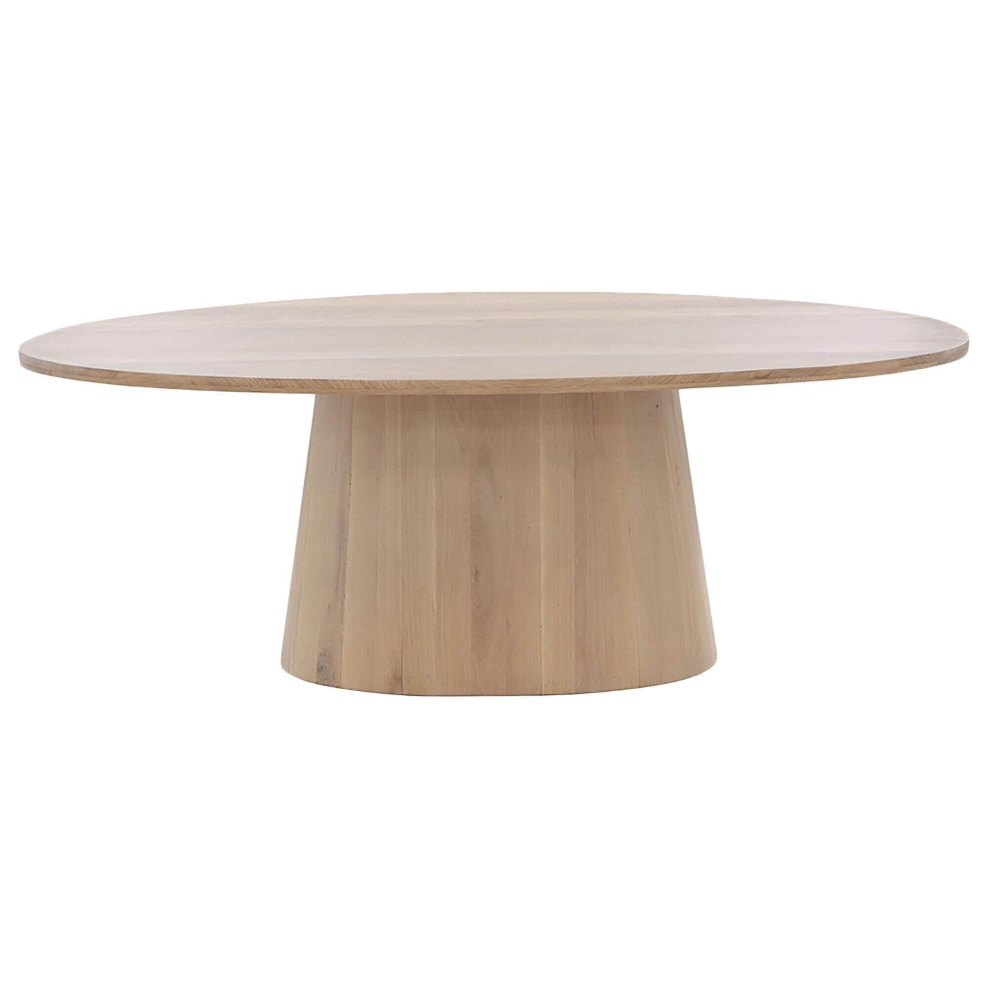 Light oak clearance oval dining table