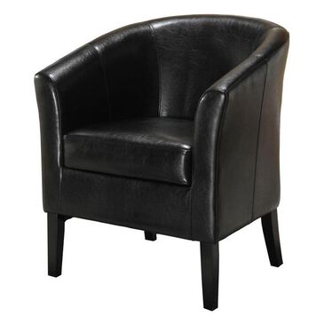 Linden Boulevard Simon Club Chair in Black, , large