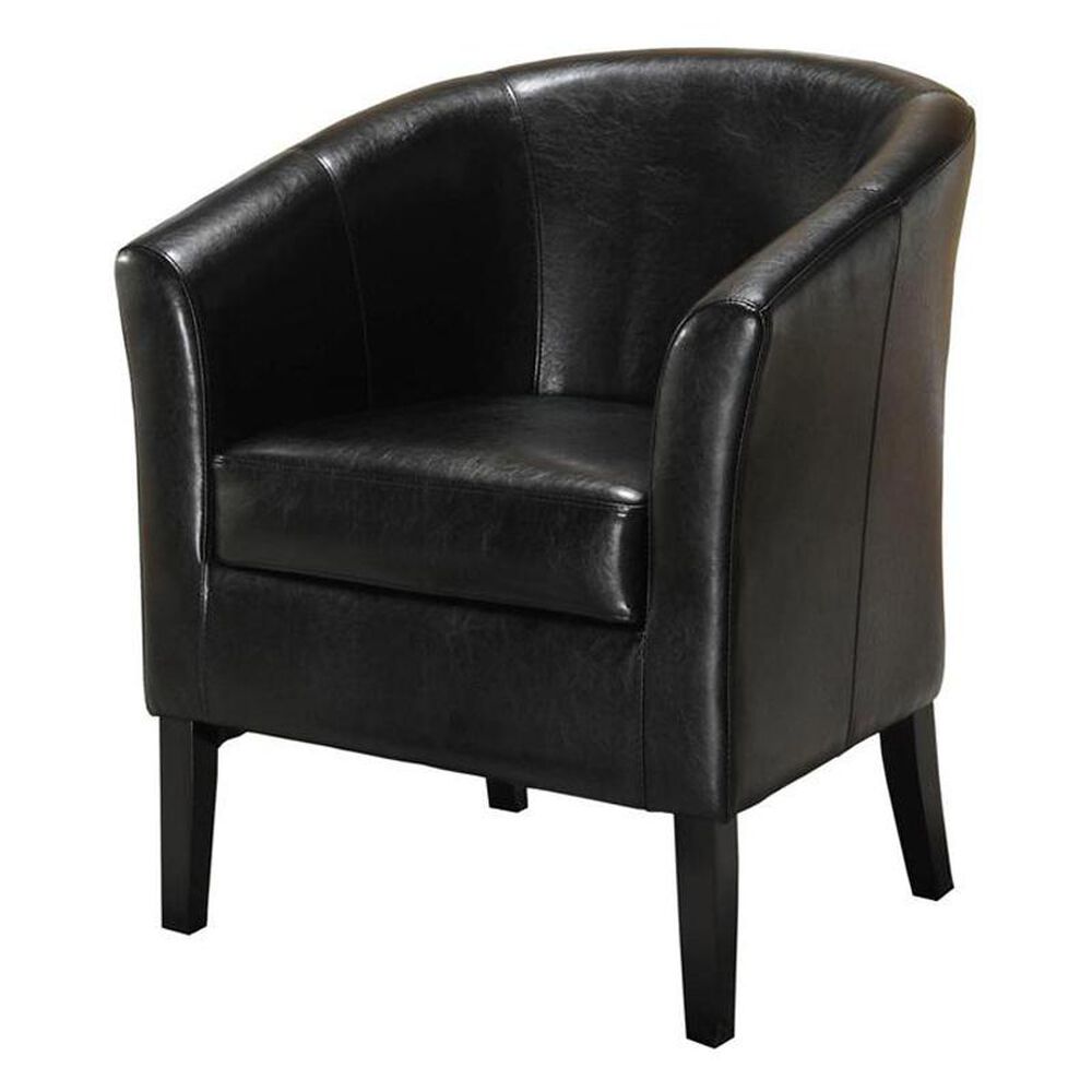 Linden Boulevard Simon Club Chair in Black, , large