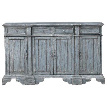 Shell Island Furniture 68" 4-Drawer 4-Door Media Credenza in Bethany Aged Blue, , large