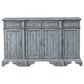 Shell Island Furniture 68" 4-Drawer 4-Door Media Credenza in Bethany Aged Blue, , large