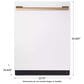 LG Studio 24" Smart Top Control Dishwasher with Dynamic Heat Dry in Essence White, , large