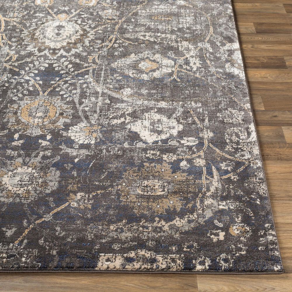 Surya Indigo IGO-2317 6'9" x 9' Black, Gray and Beige Area Rug, , large