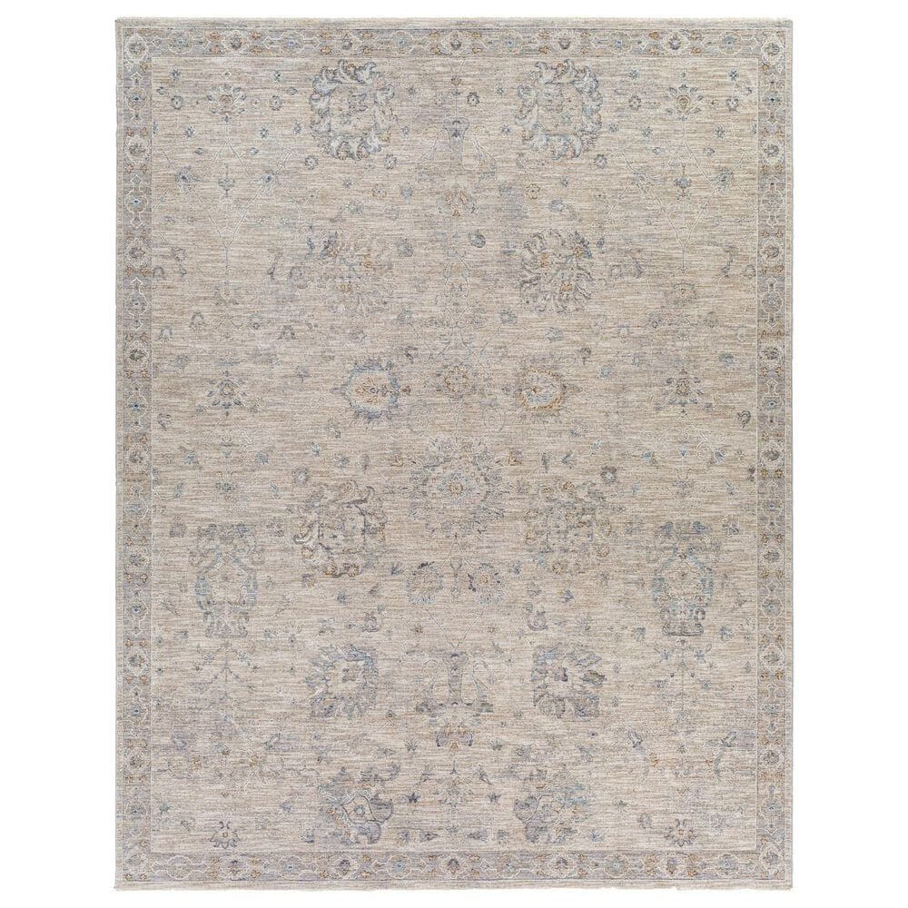 Surya Avant Garde 9" x 12"1" Gray, Beige and Denim Area Rug, , large