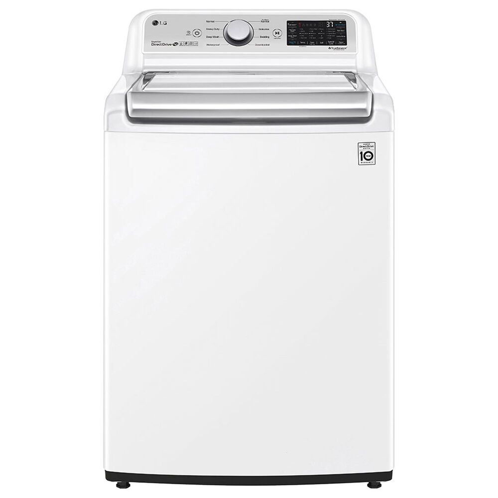 LG 4.8 Cu. Ft. Top Load Washer with Agitator and TurboWash3D Technology in White, , large