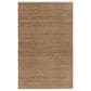 L&R Resources Natural Fiber 7"9" x 9"9" Bright White Area Rug, , large