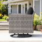 HOMLUX 3-Piece Outdoor Conversation Set in Black, , large