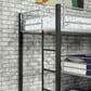 Furniture of America Hatch Twin Triple Bunk Bed in Sand Black and Silver, , large