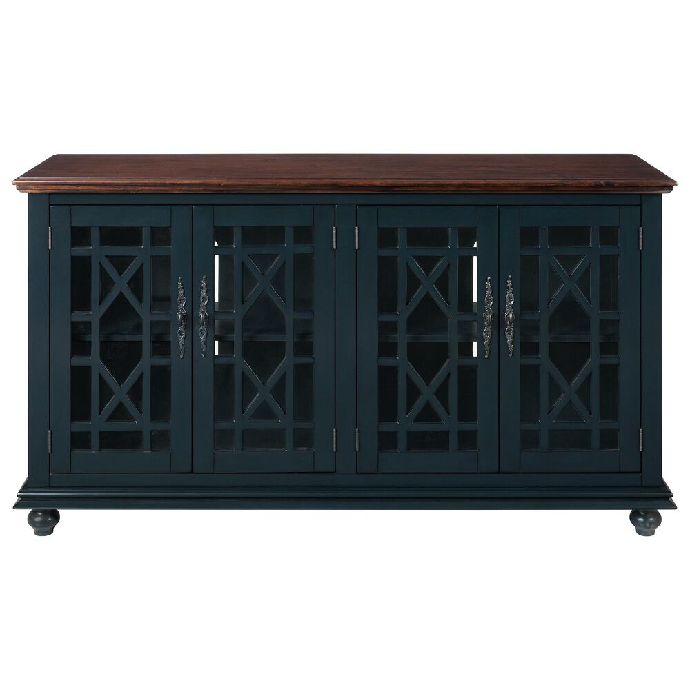 Martin Svensson Home Palisades TV Stand in Catalina Blue/Coffee, , large