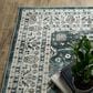 Oriental Weavers Sumter 5" x 7" Teal and Ivory Area Rug, , large