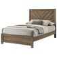 Crown Mark Valor Full Panel Bed in Light Brown, , large