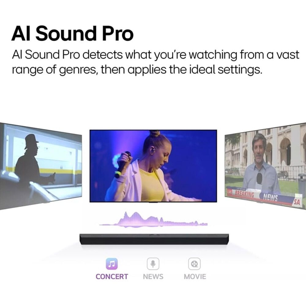 LG S80TR Home Theater Soundbar 5.1.3 Channel with Rear Speakers and WOW Orchestra, , large