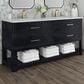 James Martin Vanities Lucian 72" Double Vanity in Carbon Oak with 3 cm Victorian Silver Quartz Top, , large