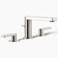 Kohler Composed Widespread Bathroom Sink Faucet in Vibrant Polished Nickel, , large