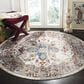 Safavieh Aria ARA160C 6"6" Round Cream and Multicolor Area Rug, , large