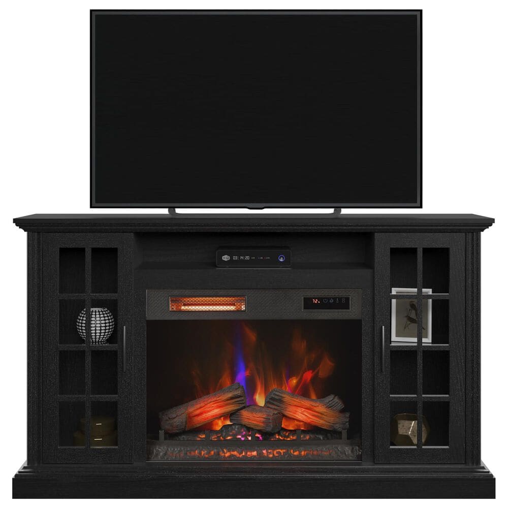 Classic Flame 62" TV Stand with Electric Fireplace in Embossed Ash, , large