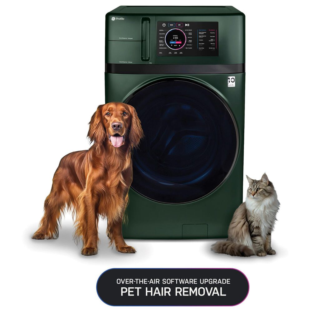 GE Profile 4.8 Cu. Ft. Smart Front Load Combo Washer/Dryer in Jade Green, , large
