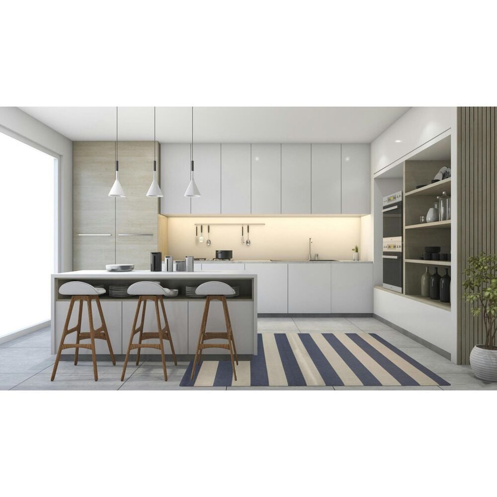 Cali Flooring Calabasas Blue 5' x 7' Indoor/Outdoor Area Rug, , large