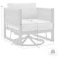 Hearth and Haven Mareike Outdoor Patio Swivel Glider Lounge Chair in Gray, , large