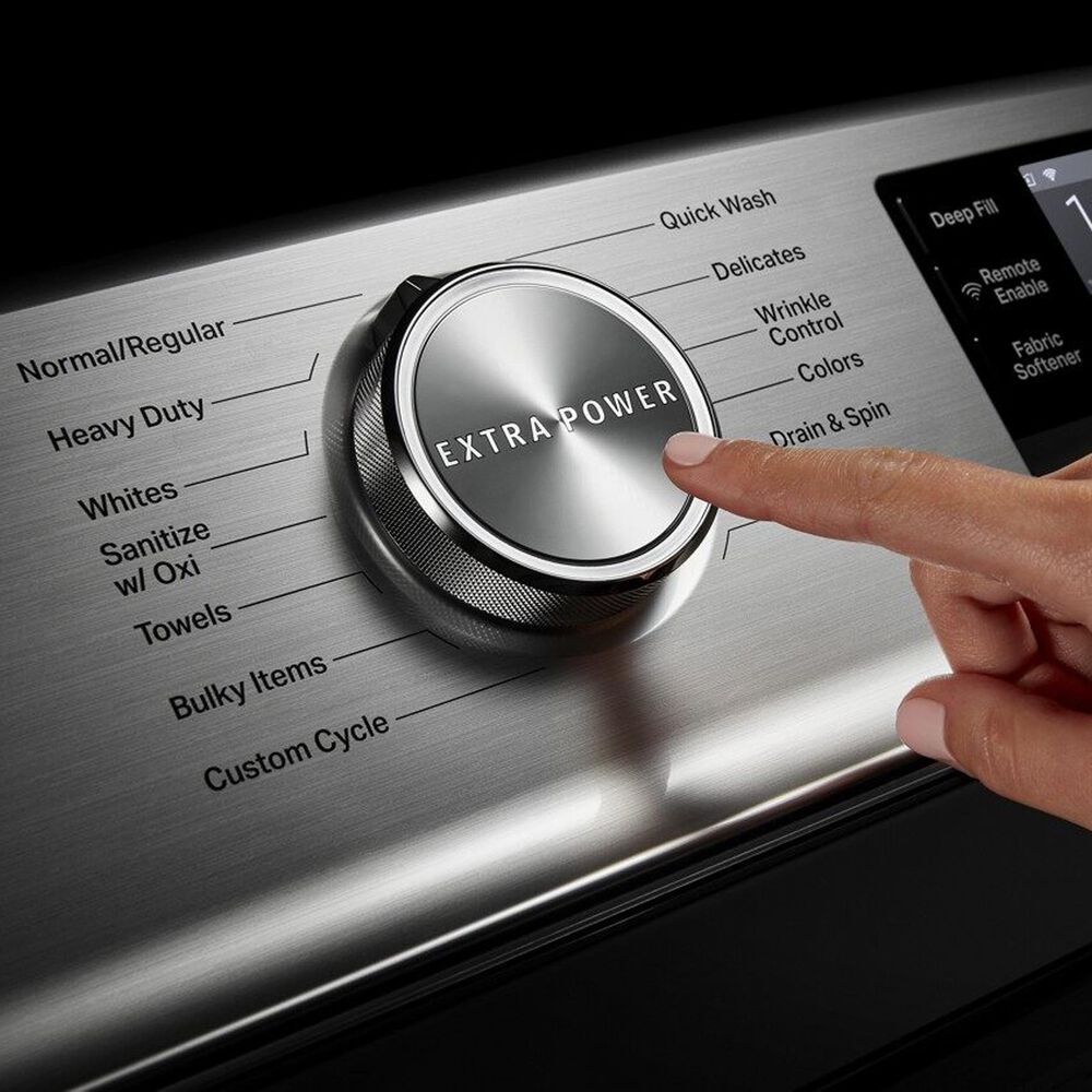 Maytag 5.2 Cu. Ft. Top Load Washer with Agitator in Metallic Slate, , large