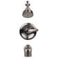 MS International 1-Handle 1-Spray Tub and Shower Faucet with Pressure Balance Valve in Brushed Nickel, , large