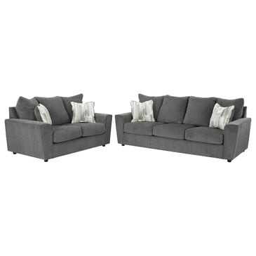 Ashley Stairatt Stationary Sofa and Loveseat Set in Gravel, , large