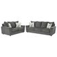Ashley Stairatt Stationary Sofa and Loveseat Set in Gravel, , large