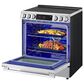 LG 2-Piece Kitchen Package with 6.3 Cu. Ft. Smart Slide-In Induction Range and 2.1 Cu. Ft. Smart Over-the-Range Microwave in Printproof Stainless Steel, , large