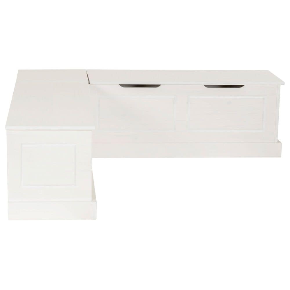 Linon Home Decor Tobin Backless Nook in White, , large