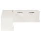 Linon Home Decor Tobin Backless Nook in White, , large