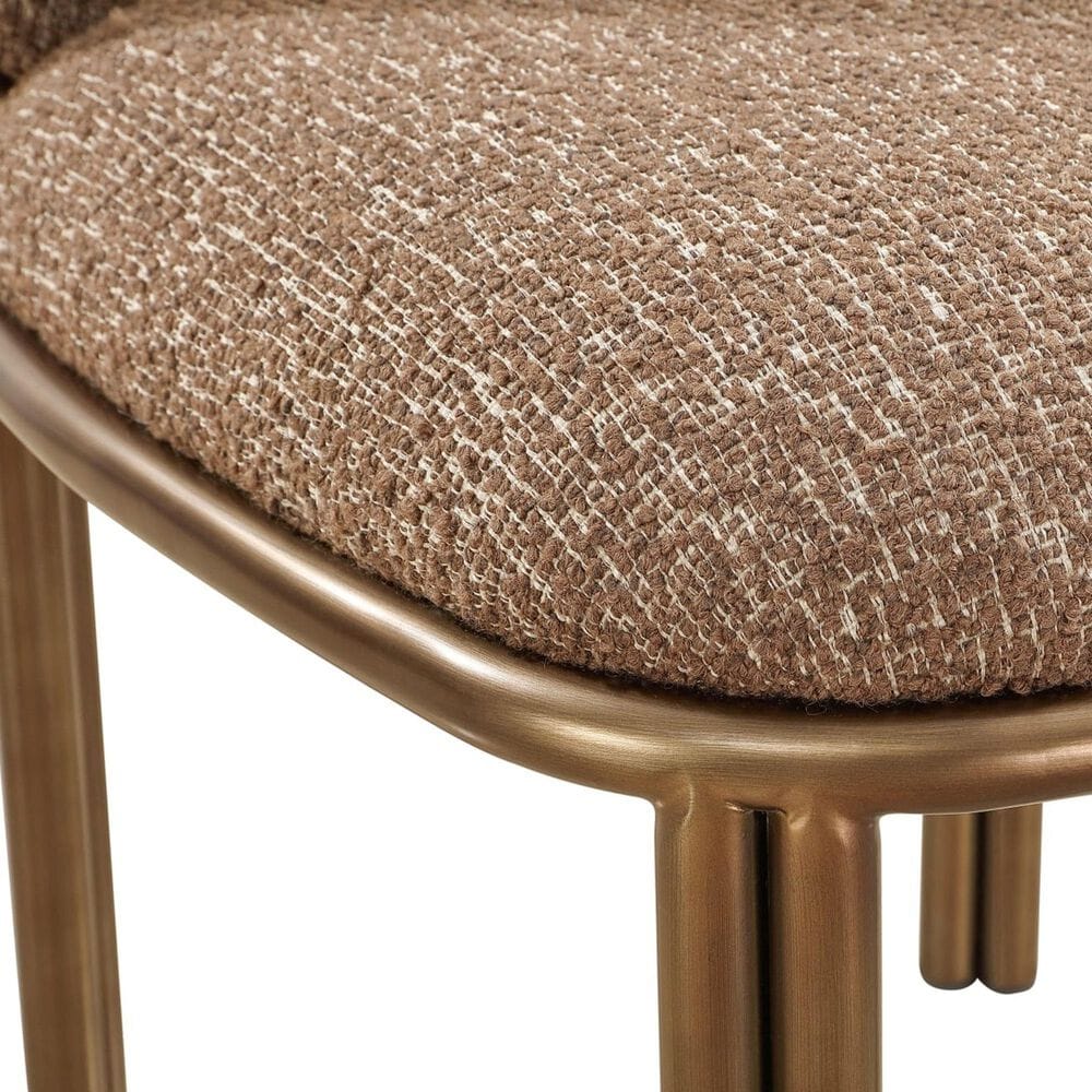 Urban Home Mataranka Side Chair in Brushed Golden Stainless Steel, , large