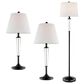 Lite Source Freida 3-Piece Lamp Set in Black, , large