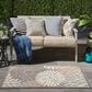 Nourison Aloha Floral 3" x 5" Natural Indoor/Outdoor Area Rug, , large