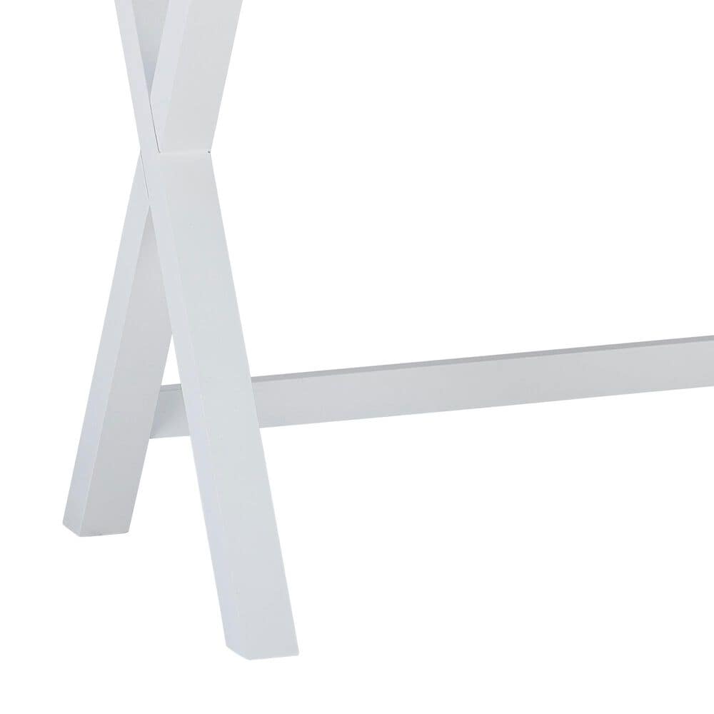 Linon Home Decor Peggy Side Storage Desk in White, , large