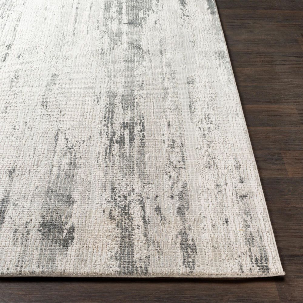 Surya Aisha 10&#39; x 14&#39; Gray, Charcoal, Light Gray and Off-White Area Rug, , large