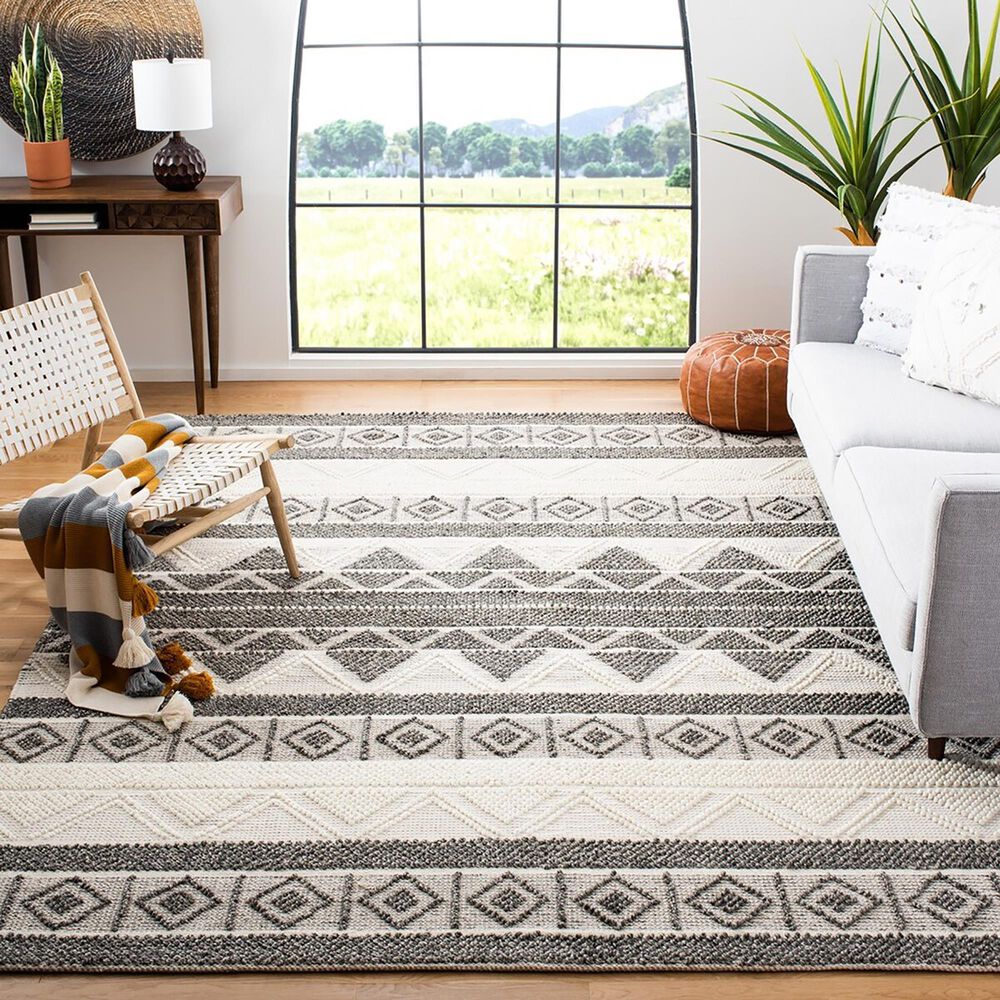 Safavieh Natura 10&#39; x 14&#39; Ivory and Grey Area Rug, , large