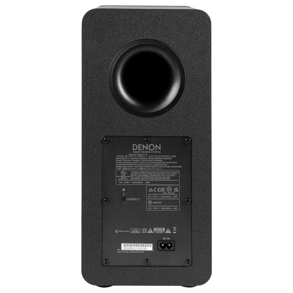 Denon 3.1.2 Channel Soundbar with Dolby Atmos and Subwoofer in Black, , large